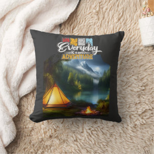 Adventure Outdoors  Throw Pillow