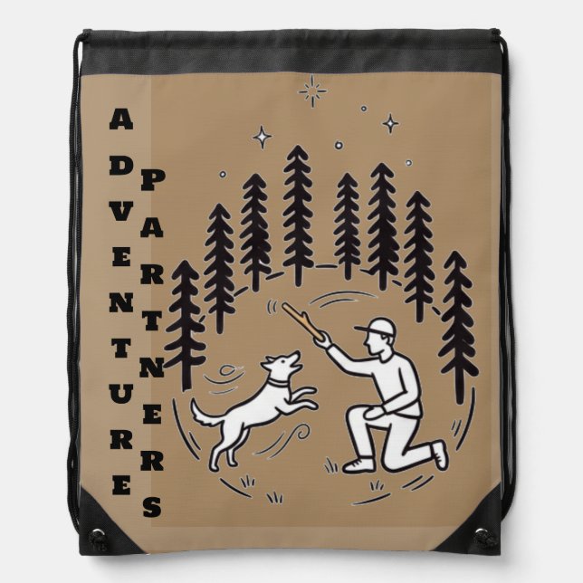 Adventure Partners  Drawstring Bag (Front)