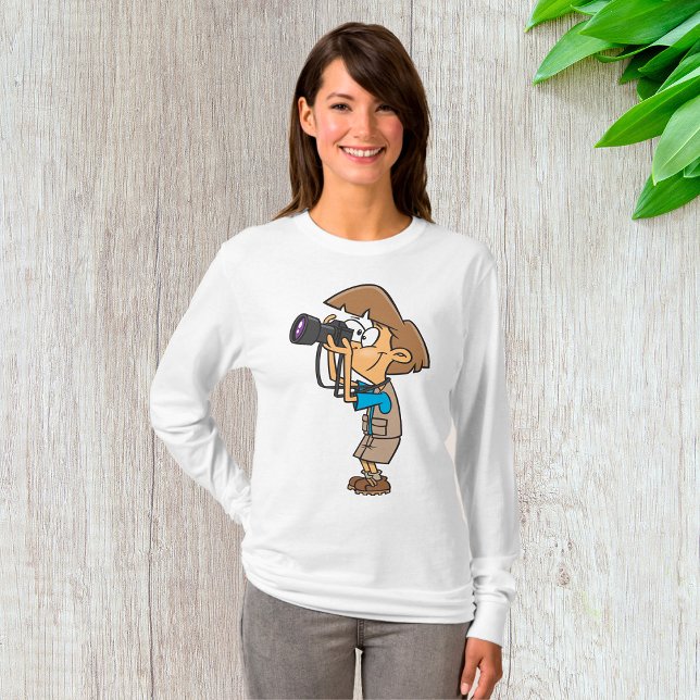 Adventure Photographer Boy with Camera T-Shirt (Creator Uploaded)