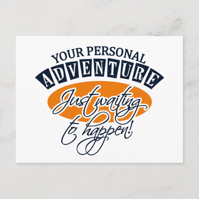 ADVENTURE postcard - customizable (Front)