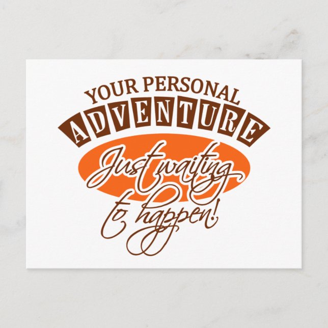 ADVENTURE postcard - customizable (Front)