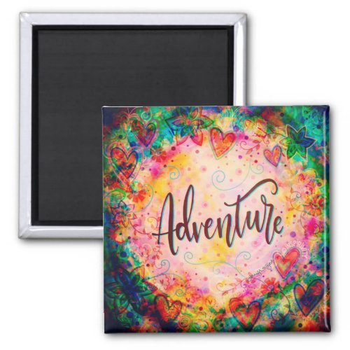 Adventure Pretty Trendy Fun ONE WORD Inspirivity Magnet