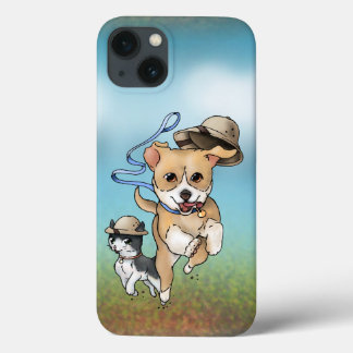Adventure Pup and Kitty iPhone 13 Case