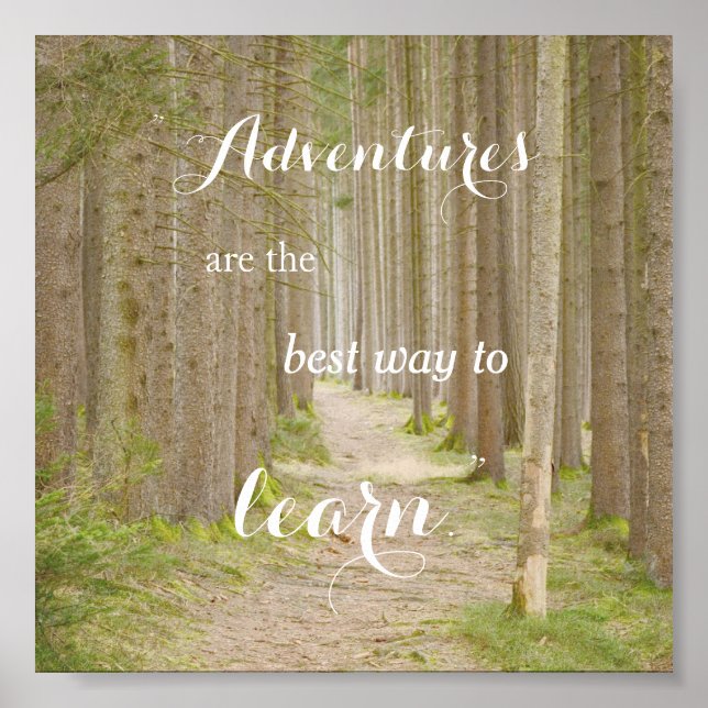 Adventure Quote Typography Poster (Front)