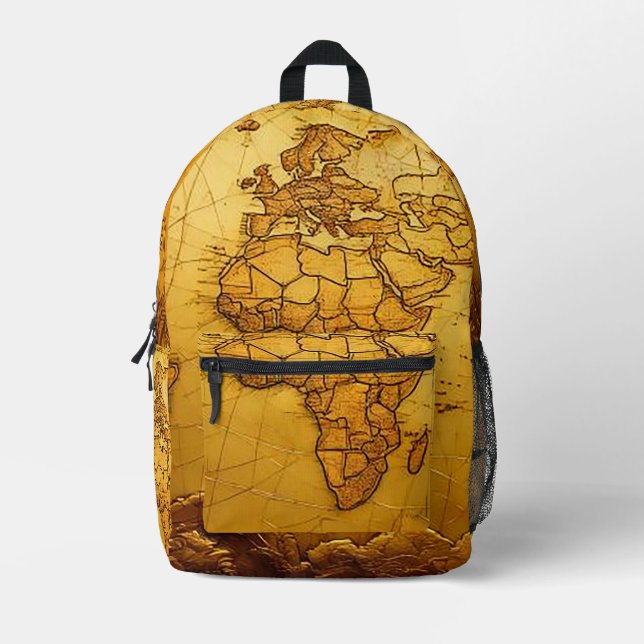 Adventure-Ready Leather Look Backpack (Front)