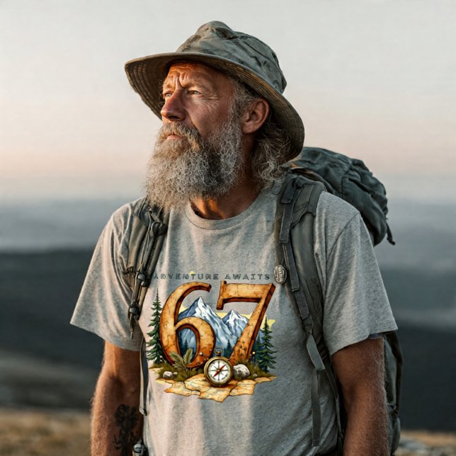 Adventure Retirement 67 T-Shirt – Travel & Outdoor Tri-Blend Shirt (Creator Uploaded)
