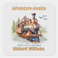 Adventure Retirement Vintage Train Mountains