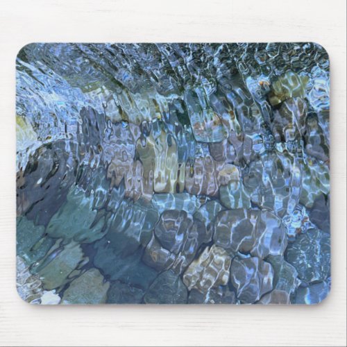 Adventure river rock water pattern  mouse pad