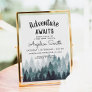 Adventure  Rustic Forest Baby Shower  Invitation