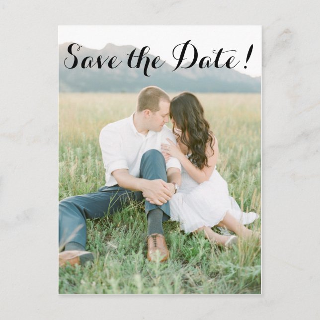 Adventure Save The Date Announcement Postcard (Front)