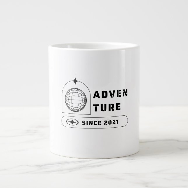 Adventure Since 2021 Giant Coffee Mug (Front)