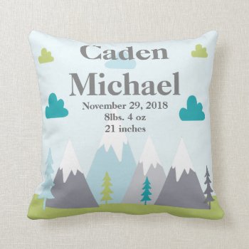 Adventure/ Snow Capped Mountains Baby Pillow by Personalizedbydiane at Zazzle