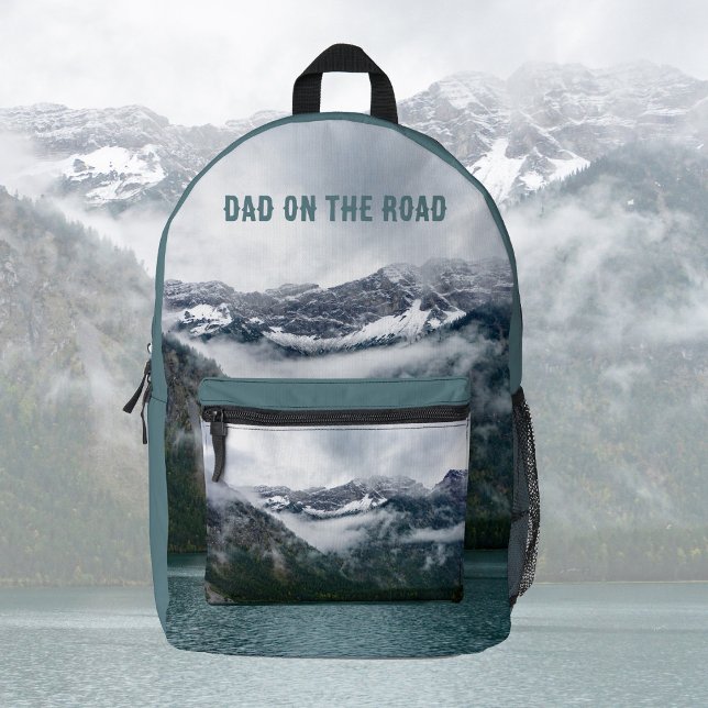 Adventure -Snowy mountains in the fog, custom   Printed Backpack (Creator Uploaded)