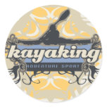 Adventure Sport Kayaking Tshirts and Gifts Classic Round Sticker