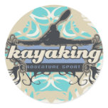 Adventure Sport Kayaking Tshirts and Gifts Classic Round Sticker
