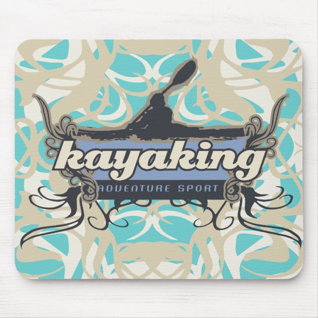 Adventure Sport Kayaking Tshirts and Gifts Mouse Pad (Front)