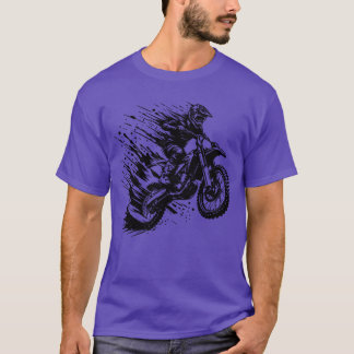 Adventure Sport Motocross Hobby Style Drawing frie T-Shirt