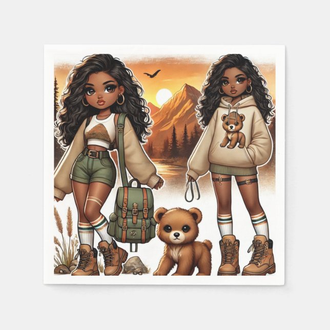 Adventure & Style Hiking Napkins (Front)