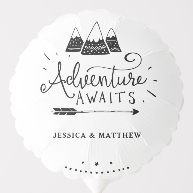 Adventure Theme Baby Shower Balloon (Front)