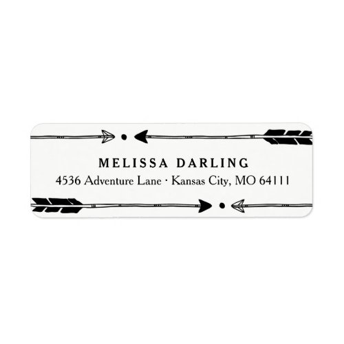 Adventure Themed Address Labels with Cute Arrows