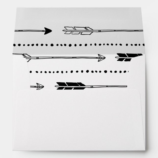 Adventure Themed Envelopes with Arrow Pattern (Back (Bottom))