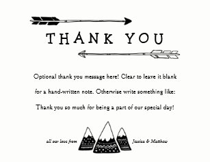 adventure themed thank you cards for baby shower