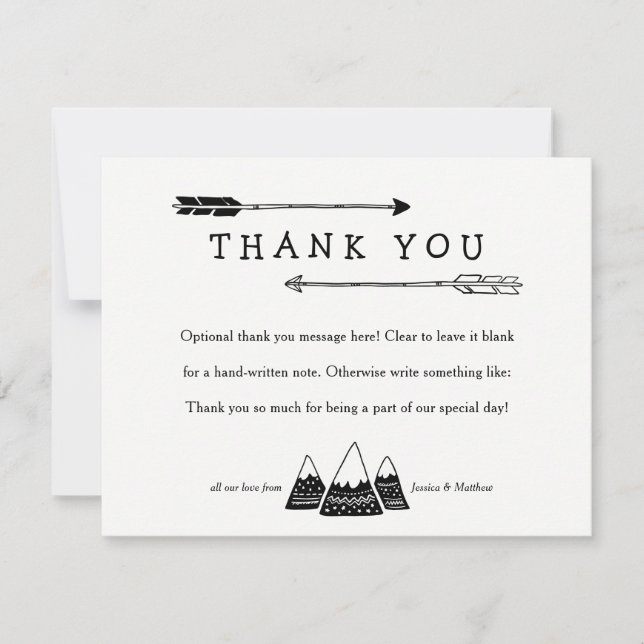 Adventure Themed Thank You Cards for Baby Shower (Front)