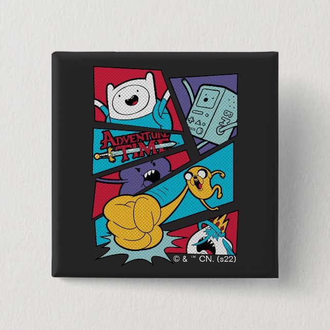 Adventure Time | Action Panel Graphic Button (Front)