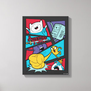Adventure Time   Action Panel Graphic Canvas Print