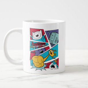 Adventure Time   Action Panel Graphic Giant Coffee Mug