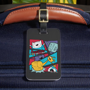 Adventure Time Action Panel Graphic Luggage Tag