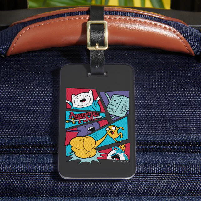 Adventure Time | Action Panel Graphic Luggage Tag | Zazzle