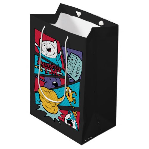 Adventure Time  Action Panel Graphic Medium Gift Bag