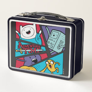 Adventure Time   Action Panel Graphic Metal Lunch Box
