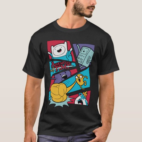 Adventure Time  Action Panel Graphic T_Shirt