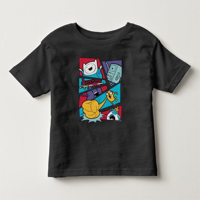 Adventure Time | Action Panel Graphic T-Shirt (Front)