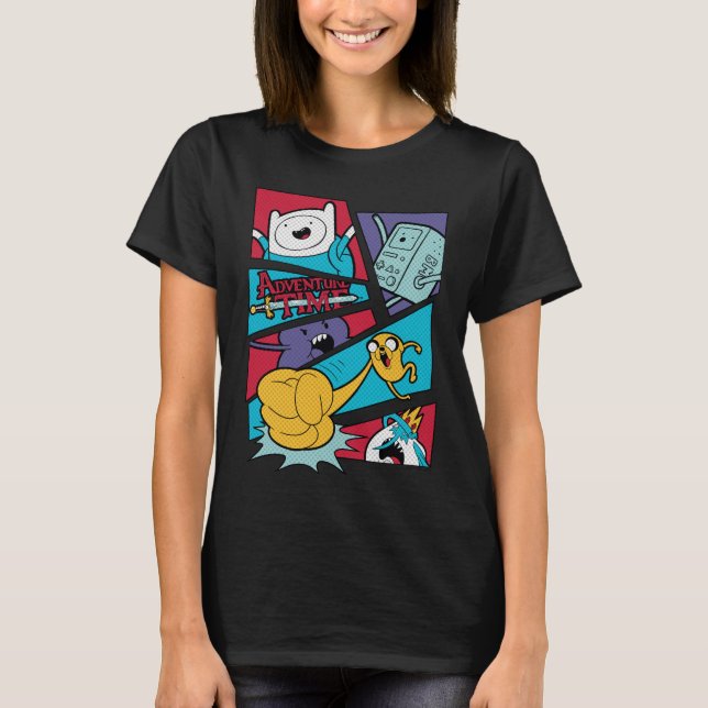 Adventure Time | Action Panel Graphic T-Shirt (Front)