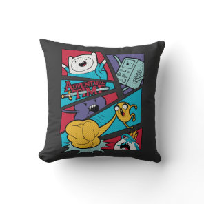 Adventure Time | Action Panel Graphic Throw Pillow