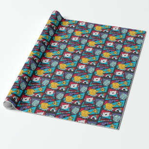 Adventure Time Action Panel Graphic Wrapping Paper