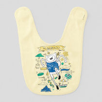 Adventure Time | "Algebraic" Finn Sketch Baby Bib
