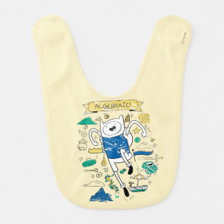 Adventure Time | "Algebraic" Finn Sketch Baby Bib