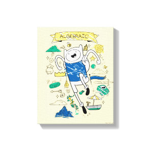 Adventure Time | "Algebraic" Finn Sketch Canvas Print