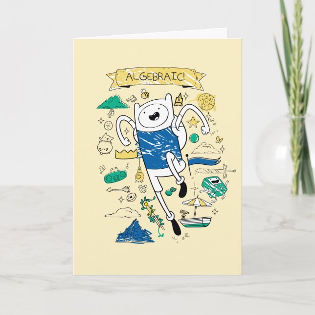 Adventure Time | "Algebraic" Finn Sketch Card (Front)