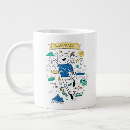 Adventure Time  Algebraic Finn Sketch Giant Coffee Mug