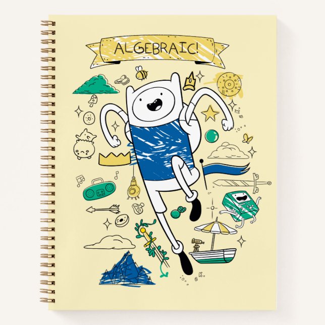 Adventure Time | "Algebraic" Finn Sketch Notebook (Front)