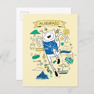 Adventure Time   "Algebraic" Finn Sketch Postcard
