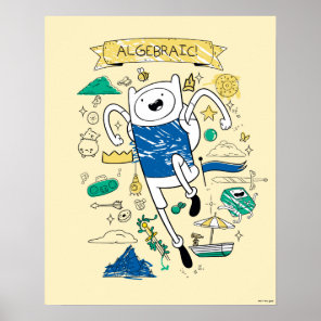 Adventure Time | "Algebraic" Finn Sketch Poster