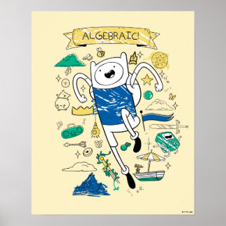 Adventure Time | "Algebraic" Finn Sketch Poster