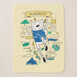 Adventure Time | "Algebraic" Finn Sketch Sherpa Blanket