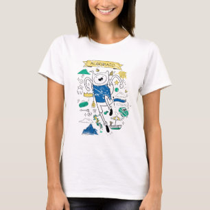 Adventure Time "Algebraic" Finn Sketch T-Shirt